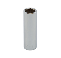 S15114 1/4" DRIVE SAE SOCKET - 7/16" DEEP 6 Point