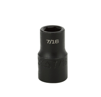 S32014 IMPACT 1/2" DRIVE SAE SOCKET - 7/16" IMPACT 6 Point