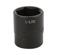 S32036 IMPACT 1/2" DRIVE SAE SOCKET - 1 1/8" IMPACT 6 Point