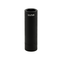 S32122 IMPACT 1/2" DRIVE SAE SOCKET - 11/16" DEEP IMPACT 6 Point