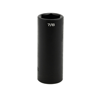 S32128 IMPACT 1/2" DRIVE SAE SOCKET - 7/8" DEEP IMPACT 6 Point