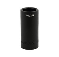 S32134 IMPACT 1/2" DRIVE SAE SOCKET - 1 1/16" DEEP IMPACT 6 Point