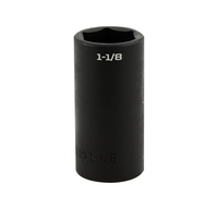 S32136 IMPACT 1/2" DRIVE SAE SOCKET - 1 1/8" DEEP IMPACT 6 Point