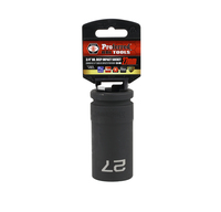 S35127 IMPACT 3/4" DRIVE METRIC SOCKET - 27 MM DEEP IMPACT 6 Point