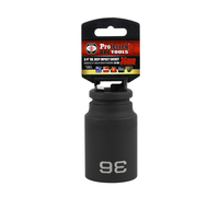 S35136 IMPACT 3/4" DRIVE METRIC SOCKET - 36 MM DEEP IMPACT 6 Point